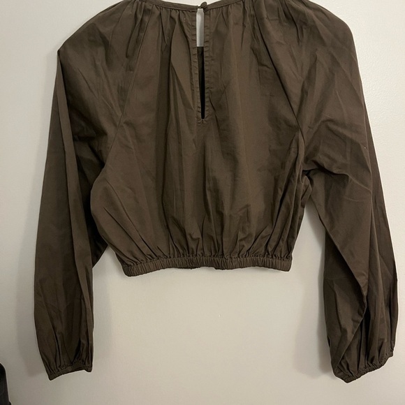 Sundry cropped cotton blouse womens size 0 - Picture 3 of 6